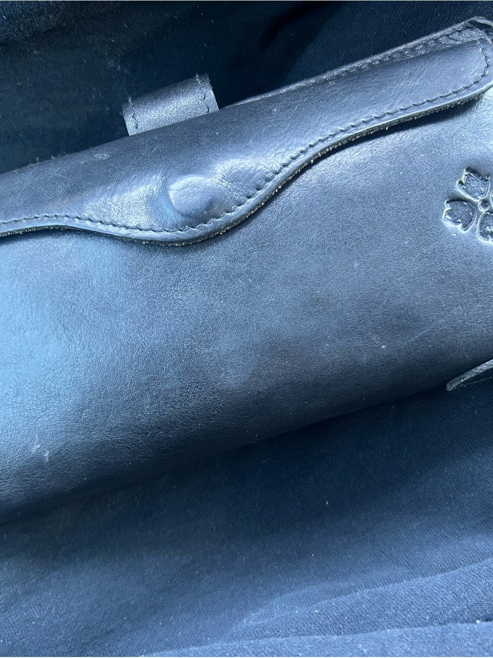 Patricia Nash Black Leather Wallet